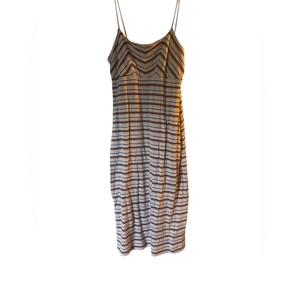 Soft Joie Medium Tan Spaghetti Strap Sundress Midi